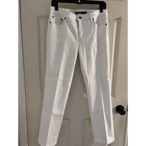 Ralph Lauren Womens White Stretch Skinny Jeans Size 8